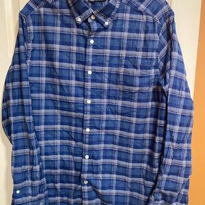 Nautica Blue Plaid Button-Down Shirt